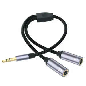 Xoltronic 3.5mm Audio Splitter – 1x Male to 2x Female AUX Adapter